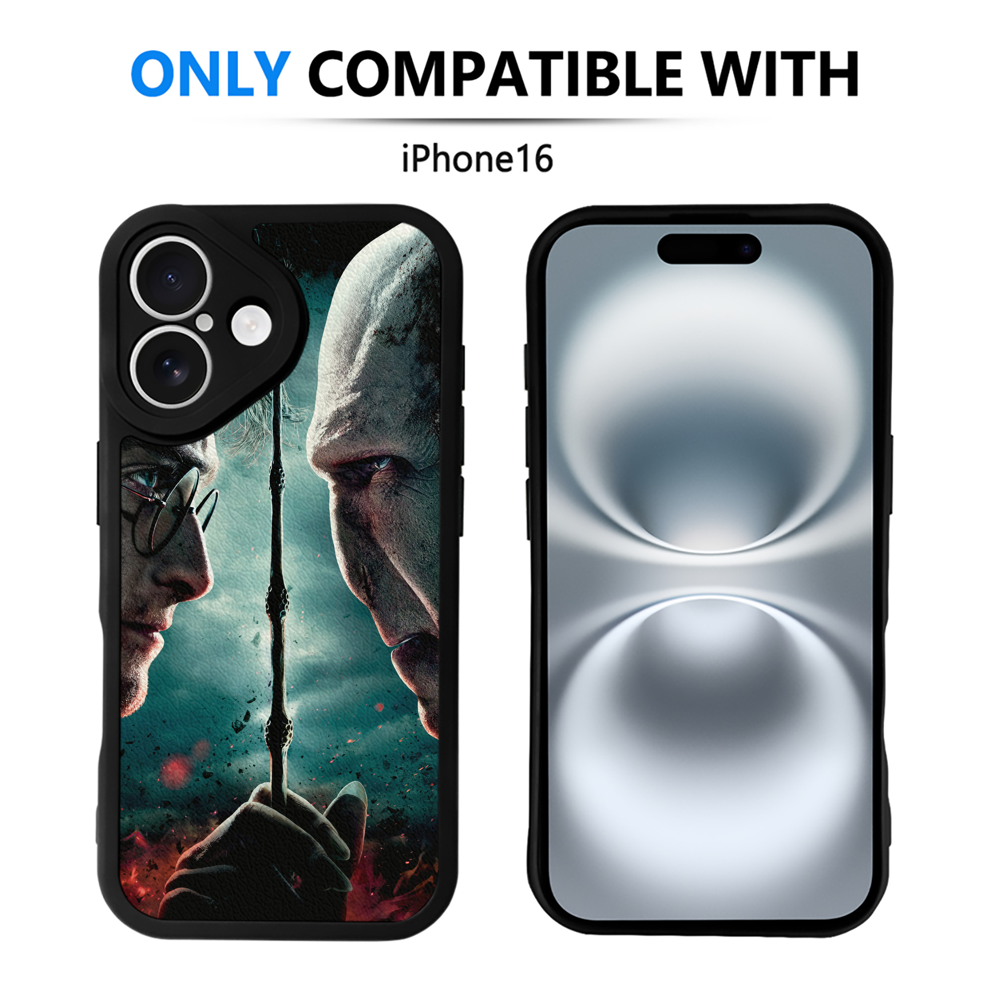 （画像用） Harry Potter ハリー・ポッターシリーズ 【iPhone 16シリーズ対応】シリコンスマホケース（レザー調） 材質：シリコン